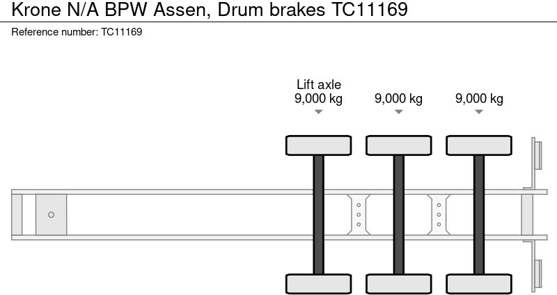 Krone N/A BPW Assen, Trommel remmen - Planenauflieger: das Bild 3 Krone N/A BPW Assen, Trommel remmen - Planenauflieger: das Bild 3