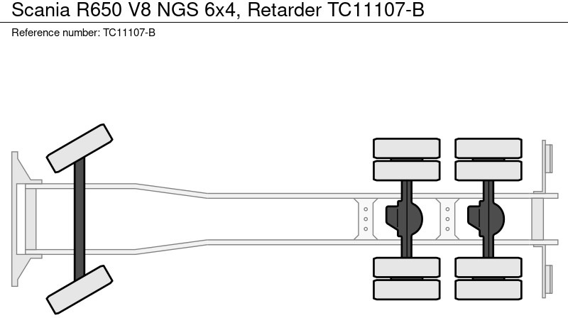 Scania R650 V8 NGS 6x4, Retarder - Fahrgestell LKW: das Bild 3 Scania R650 V8 NGS 6x4, Retarder - Fahrgestell LKW: das Bild 3