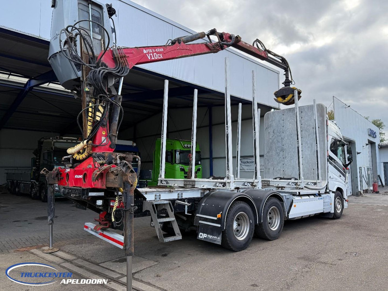 Volvo FH 650 6x4, FTG V1000X.81 Houtkraan - Holztransporter, Autokran: das Bild 2 Volvo FH 650 6x4, FTG V1000X.81 Houtkraan - Holztransporter, Autokran: das Bild 2