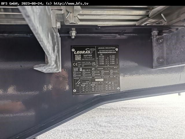 Legras Schubboden FMA SEITENTÜRER, 88 m³ - Schubboden Auflieger: das Bild 2 Legras Schubboden FMA SEITENTÜRER, 88 m³ - Schubboden Auflieger: das Bild 2