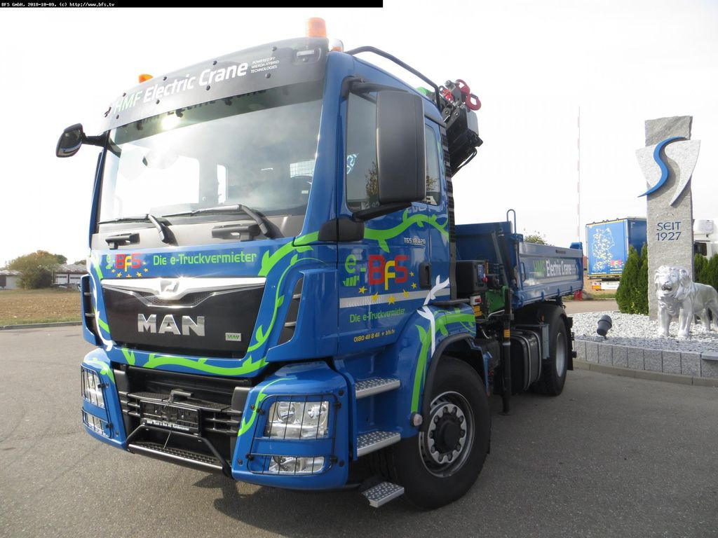 MAN TGS 18.420 4x4H BL HMF,Elektrokran 1820 K4 RC - Kipper: das Bild 1 MAN TGS 18.420 4x4H BL HMF,Elektrokran 1820 K4 RC - Kipper: das Bild 1