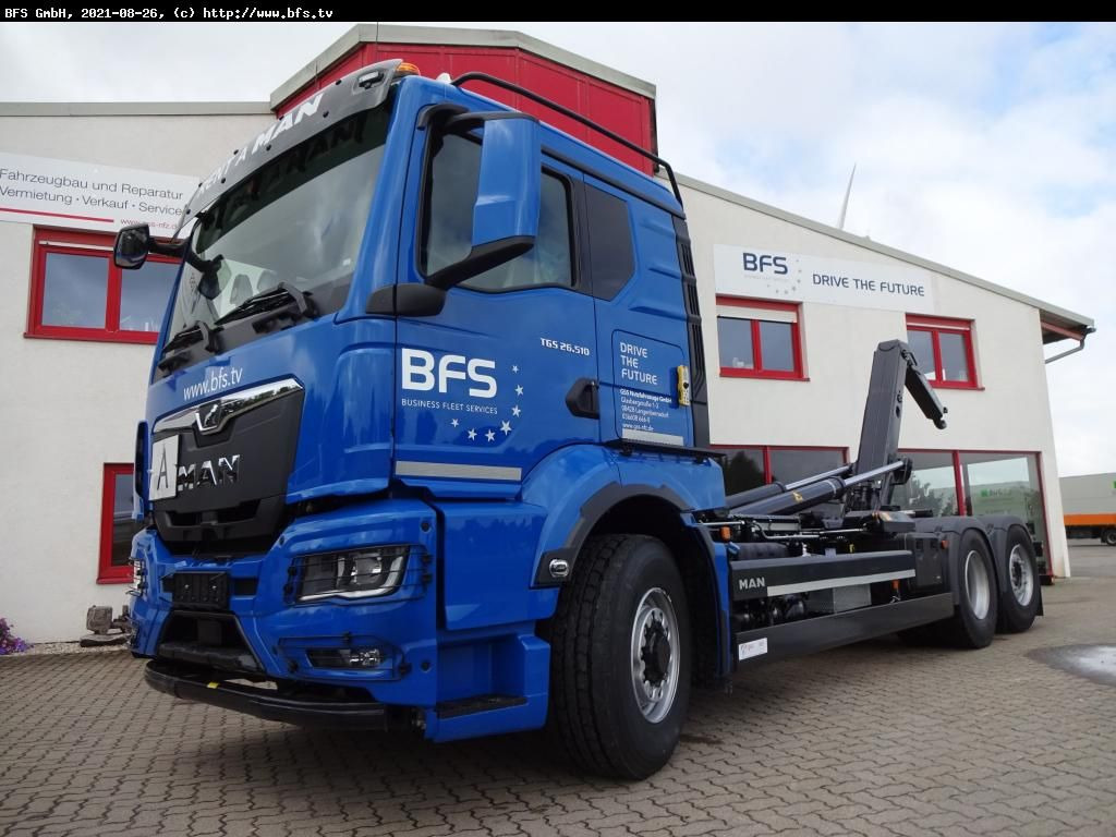 MAN TGS (TG3) 26.510 6x4H-4 BL CH Meiller, Hydrodriv - Abrollkipper: das Bild 1 MAN TGS (TG3) 26.510 6x4H-4 BL CH Meiller, Hydrodriv - Abrollkipper: das Bild 1