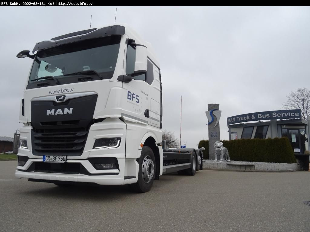 MAN TGX (TG3) 26.470 6x2-4 LL BDF Mildner - Containerwagen/ Wechselfahrgestell LKW: das Bild 1 MAN TGX (TG3) 26.470 6x2-4 LL BDF Mildner - Containerwagen/ Wechselfahrgestell LKW: das Bild 1