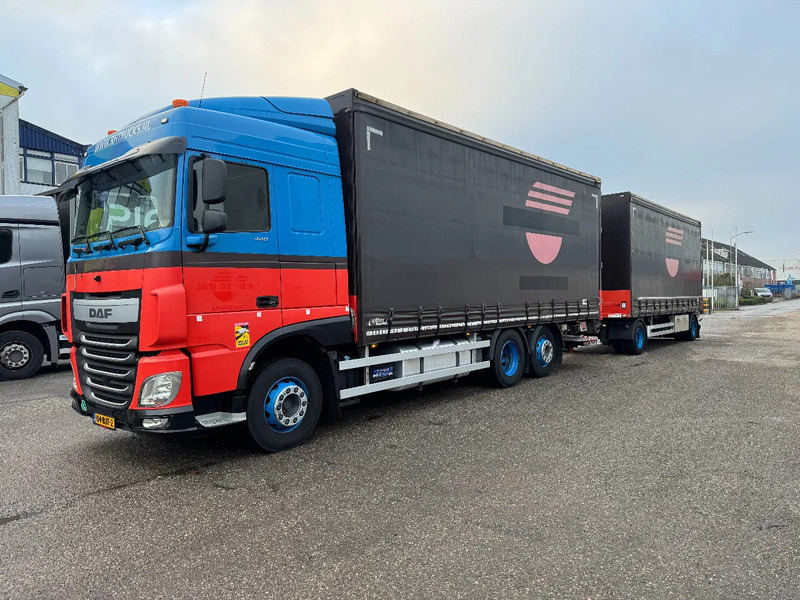 DAF XF 440 6X2 EURO 6 + HERTOGHS HANGER 2X BPW AXLE DHOLLANDIA 3000 KG - Plane LKW: das Bild 1 DAF XF 440 6X2 EURO 6 + HERTOGHS HANGER 2X BPW AXLE DHOLLANDIA 3000 KG - Plane LKW: das Bild 1