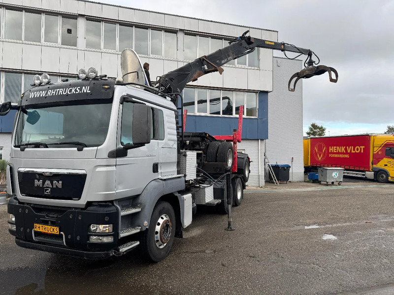 MAN TGS 33.480 6X4 + HIAB 251S.82 + TRAILER 2 AXLE KRAEMER - Holztransporter, Autokran: das Bild 3 MAN TGS 33.480 6X4 + HIAB 251S.82 + TRAILER 2 AXLE KRAEMER - Holztransporter, Autokran: das Bild 3