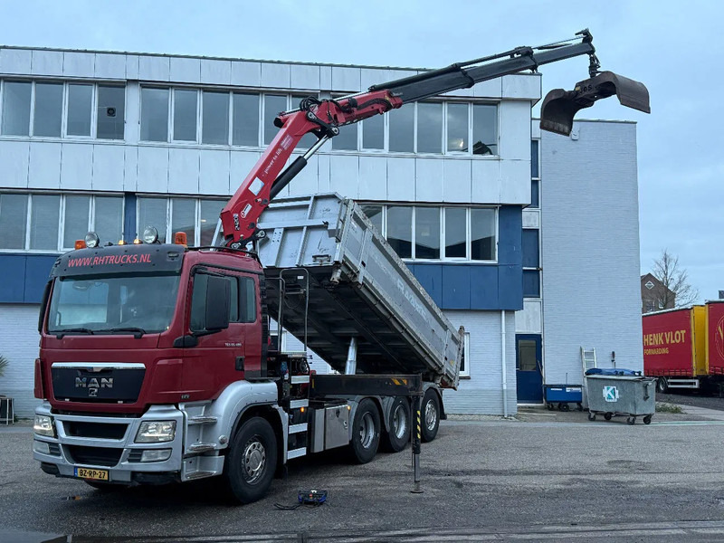 MAN TGS 35.480 8X4 + HMF 2420-K3 REMOTE + TIPPER - Autokran: das Bild 2 MAN TGS 35.480 8X4 + HMF 2420-K3 REMOTE + TIPPER - Autokran: das Bild 2