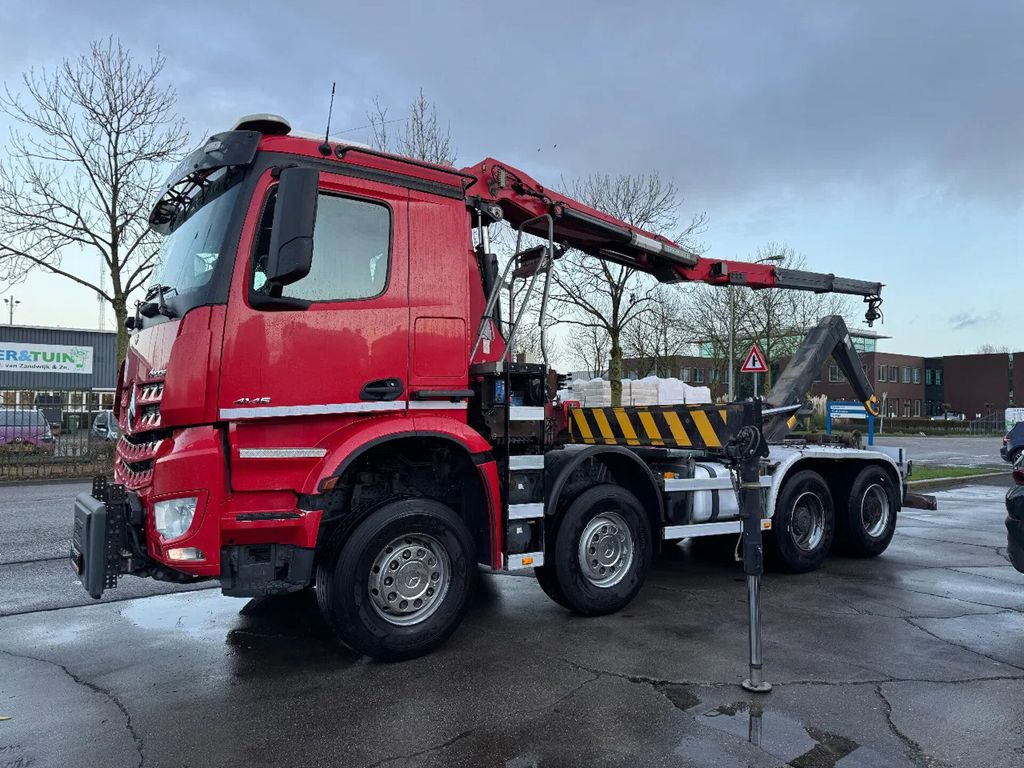 Mercedes-Benz Arocs 4145 8X4 - HMF 2243-Z2 CRANE + REMOTE + HY - Abrollkipper, Autokran: das Bild 1 Mercedes-Benz Arocs 4145 8X4 - HMF 2243-Z2 CRANE + REMOTE + HY - Abrollkipper, Autokran: das Bild 1