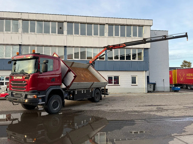 Scania G370 4X4 EURO 6 + 3-SIDE TIPPER + PALFINGER PK9002 + REMOTE - Autokran: das Bild 2 Scania G370 4X4 EURO 6 + 3-SIDE TIPPER + PALFINGER PK9002 + REMOTE - Autokran: das Bild 2