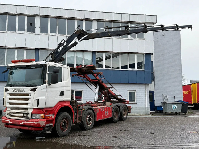 Scania R500 V8 8X4 + HIAB 220-5 + REMOTE + CABLELIFT - FULL STEEL SUSP. MANUAL GEAR. BIG AXLES - Autokran: das Bild 2 Scania R500 V8 8X4 + HIAB 220-5 + REMOTE + CABLELIFT - FULL STEEL SUSP. MANUAL GEAR. BIG AXLES - Autokran: das Bild 2