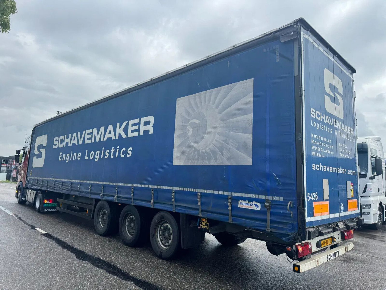 Schmitz Cargobull SCS 24/L - 3 AXLE MEGA SAF + SLIDING ROOF - Planenauflieger: das Bild 4 Schmitz Cargobull SCS 24/L - 3 AXLE MEGA SAF + SLIDING ROOF - Planenauflieger: das Bild 4