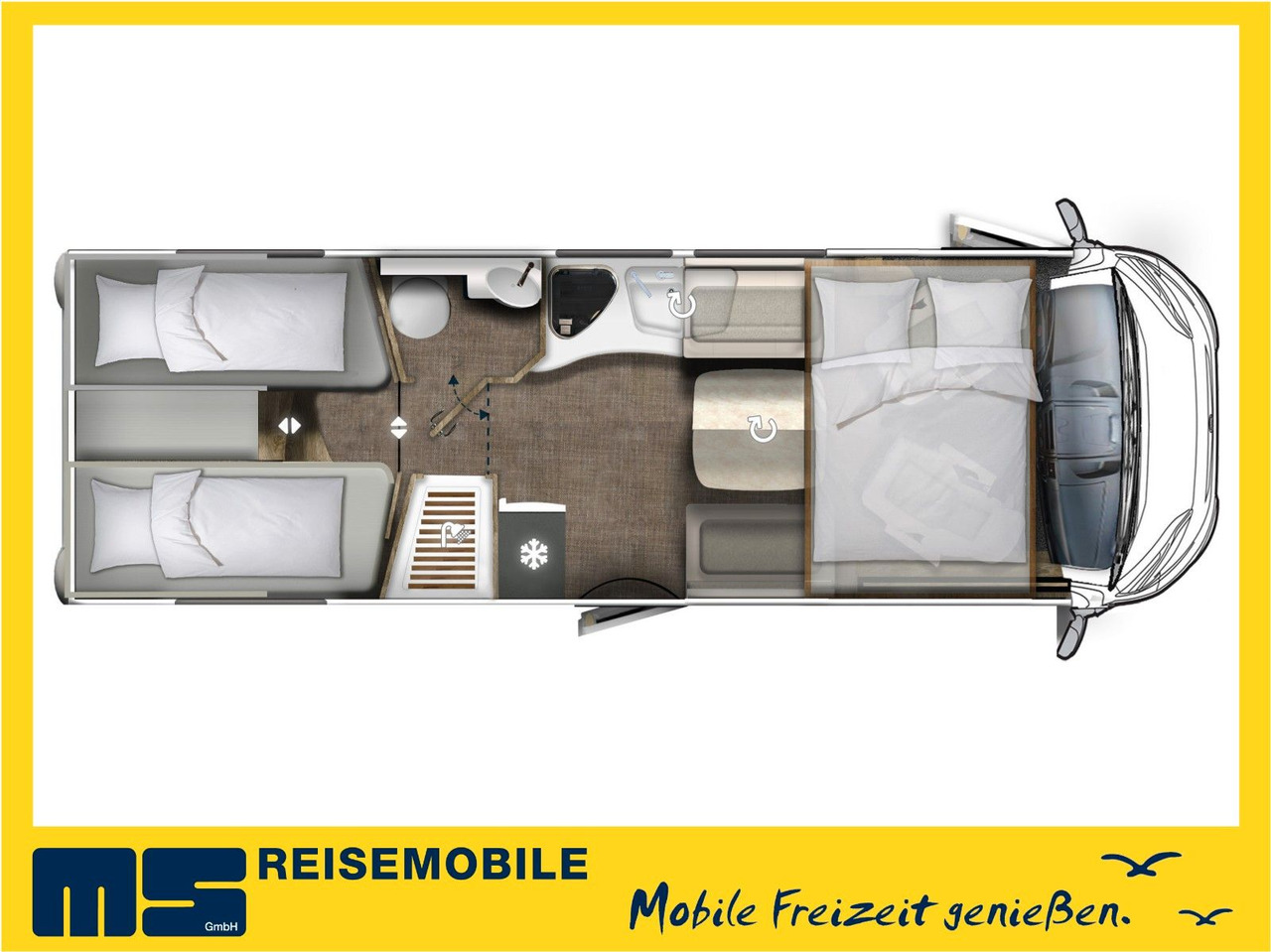 Eura Mobil INTEGRA LINE 720 EF / 180PS-9G 40H /EINZELBETTEN - Integriertes Wohnmobil: das Bild 2 Eura Mobil INTEGRA LINE 720 EF / 180PS-9G 40H /EINZELBETTEN - Integriertes Wohnmobil: das Bild 2