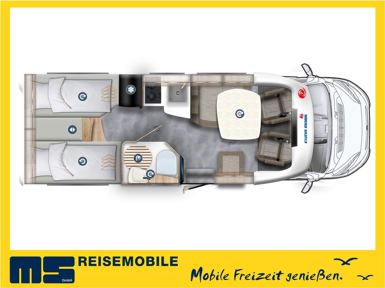 Eura Mobil PROFILA T 695 EB /-2025-/ MONDIAL / EINZELBETTEN - Teilintegriertes Wohnmobil: das Bild 2 Eura Mobil PROFILA T 695 EB /-2025-/ MONDIAL / EINZELBETTEN - Teilintegriertes Wohnmobil: das Bild 2