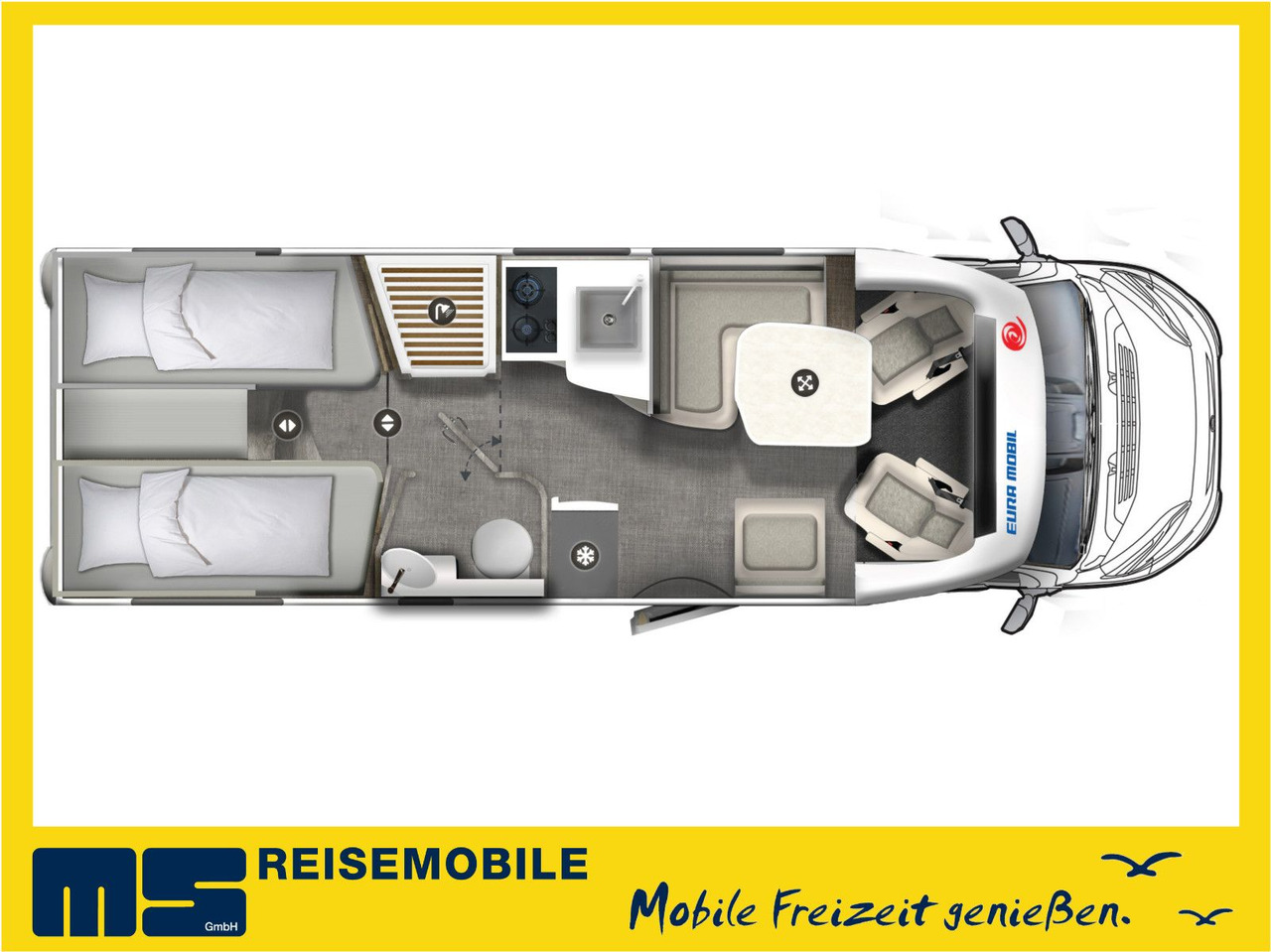 Eura Mobil PROFILA T 720 EB /-2026-/ EINZELBETTEN & RAUMBAD - Teilintegriertes Wohnmobil: das Bild 2 Eura Mobil PROFILA T 720 EB /-2026-/ EINZELBETTEN & RAUMBAD - Teilintegriertes Wohnmobil: das Bild 2