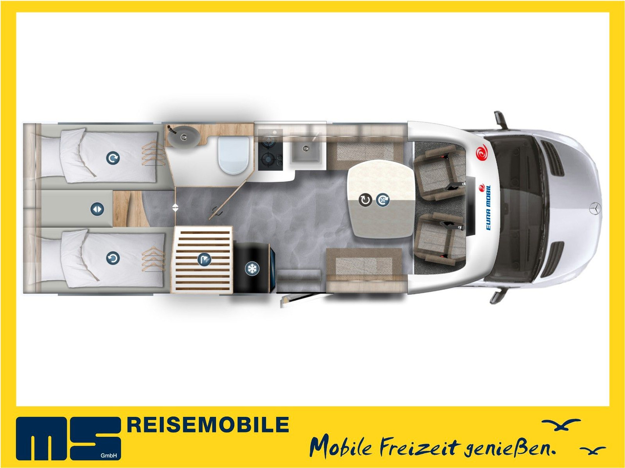 Eura Mobil PROFILA T 726 EF / -2025-/RAUMBAD & EINZELBETTEN - Teilintegriertes Wohnmobil: das Bild 2 Eura Mobil PROFILA T 726 EF / -2025-/RAUMBAD & EINZELBETTEN - Teilintegriertes Wohnmobil: das Bild 2
