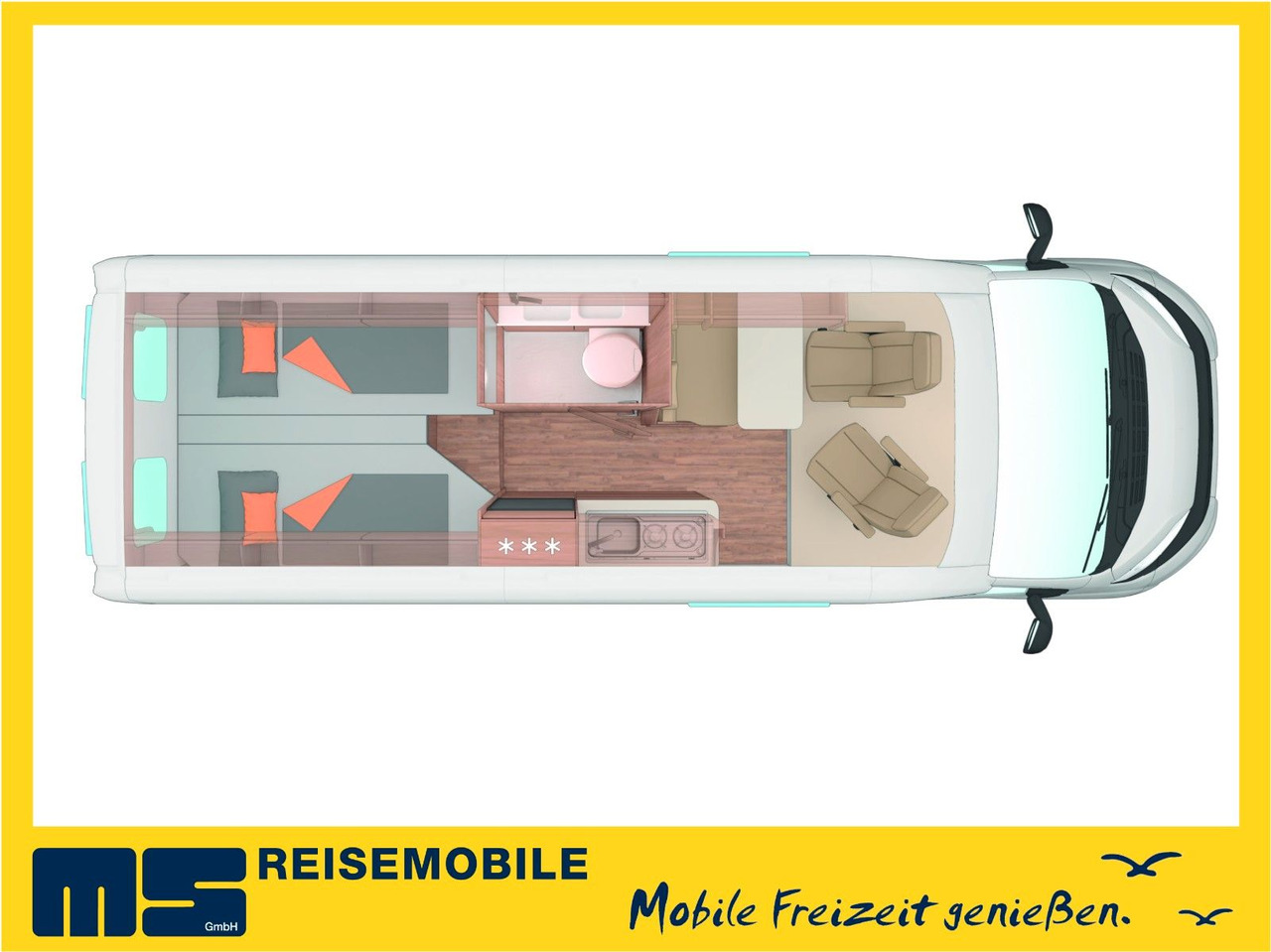 Weinsberg CARABUS GREY 630 ME-EDITION FIRE / MODELL 2026 - Camper Van: das Bild 2 Weinsberg CARABUS GREY 630 ME-EDITION FIRE / MODELL 2026 - Camper Van: das Bild 2