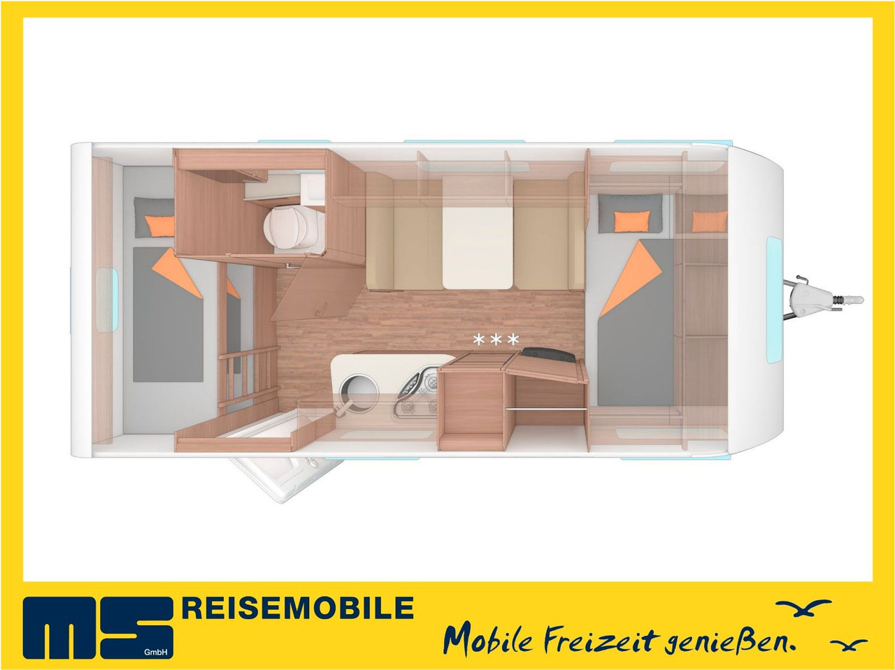 Weinsberg CARAONE 480 QDK / ALU / AKS / ETAGENBETTEN - Wohnwagen: das Bild 2 Weinsberg CARAONE 480 QDK / ALU / AKS / ETAGENBETTEN - Wohnwagen: das Bild 2