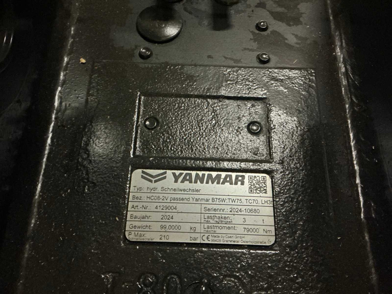 2024 YANMAR HCSW08-2V QUICK COUPLER, HYDR. - Radlader: das Bild 3 2024 YANMAR HCSW08-2V QUICK COUPLER, HYDR. - Radlader: das Bild 3