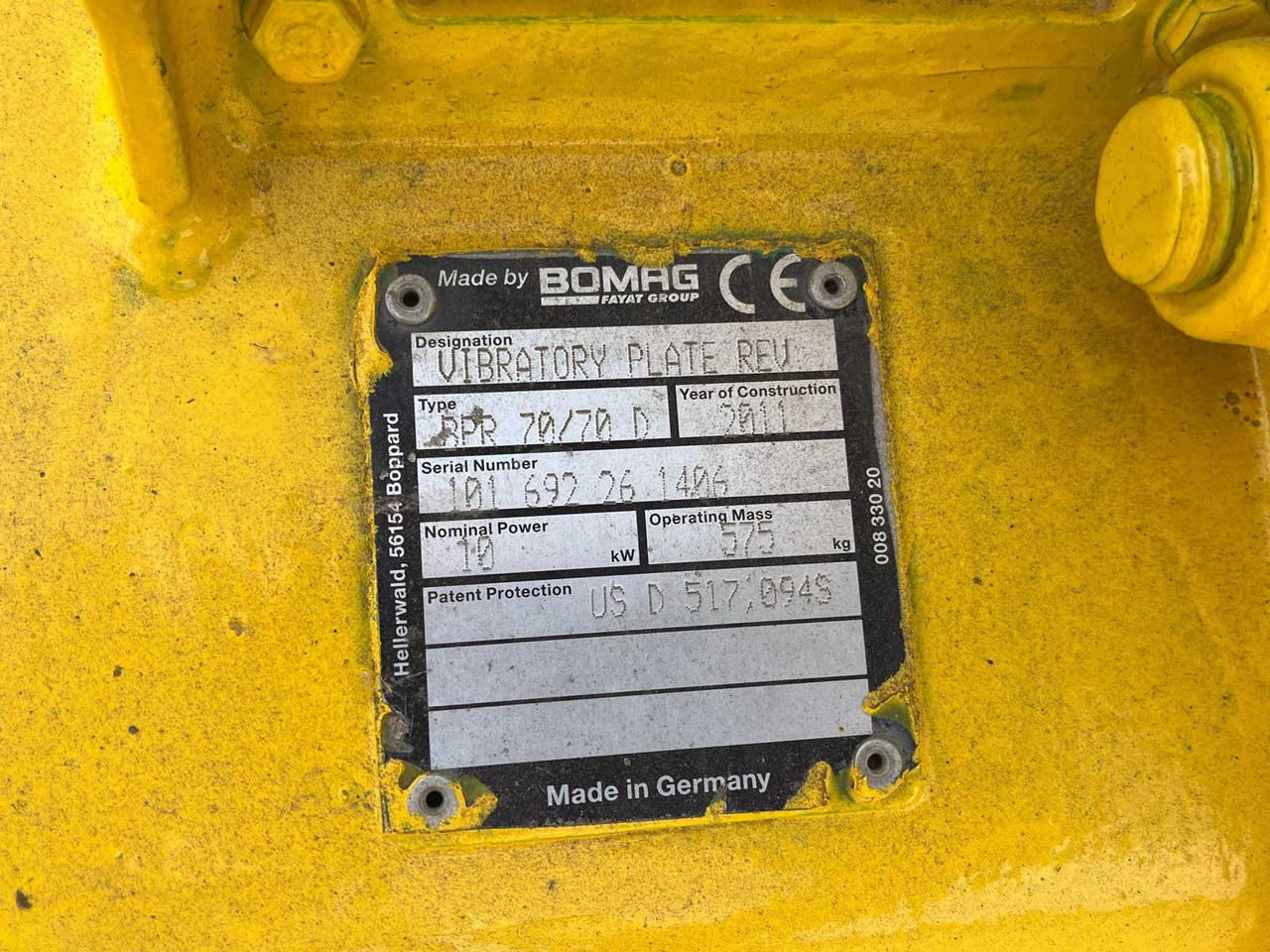 Rüttelplatte BOMAG BPR 70/70 D: das Bild 14