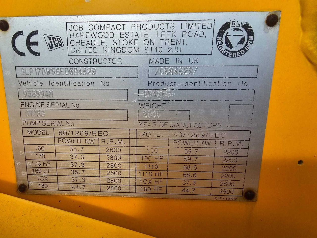 JCB - ROBOT 170 - LOADER - 2005 - Radlader: das Bild 5 JCB - ROBOT 170 - LOADER - 2005 - Radlader: das Bild 5
