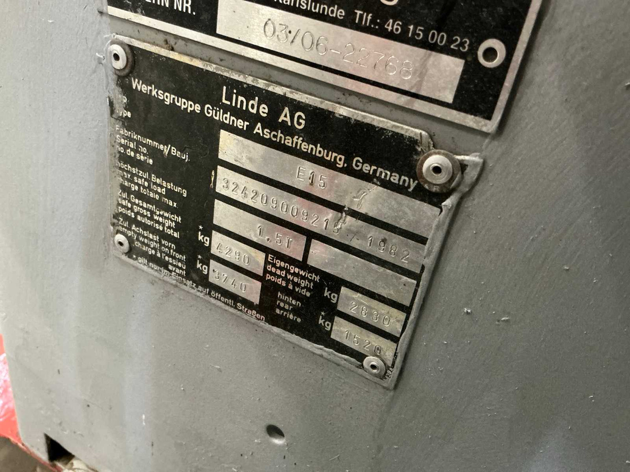 Gabelstapler LINDE E15 FORKLIFT: das Bild 20