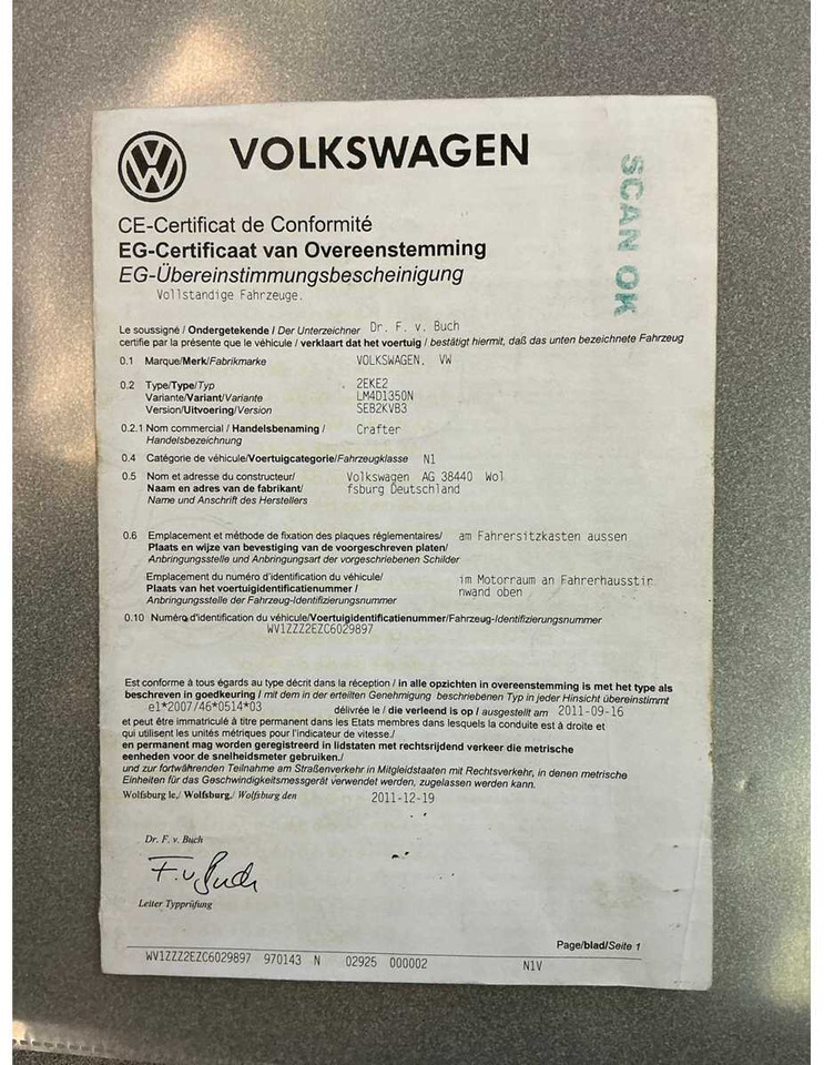 Transporter VOLKSWAGEN - CRAFTER - - COMMERCIAL VEHICLE: das Bild 32