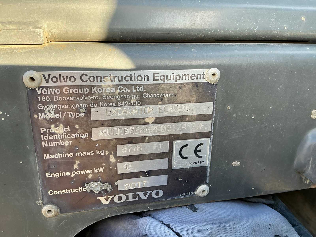 Bagger VOLVO - ECR 88D - MIDI-EXCAVATOR - 2017: das Bild 29 Bagger VOLVO - ECR 88D - MIDI-EXCAVATOR - 2017: das Bild 29