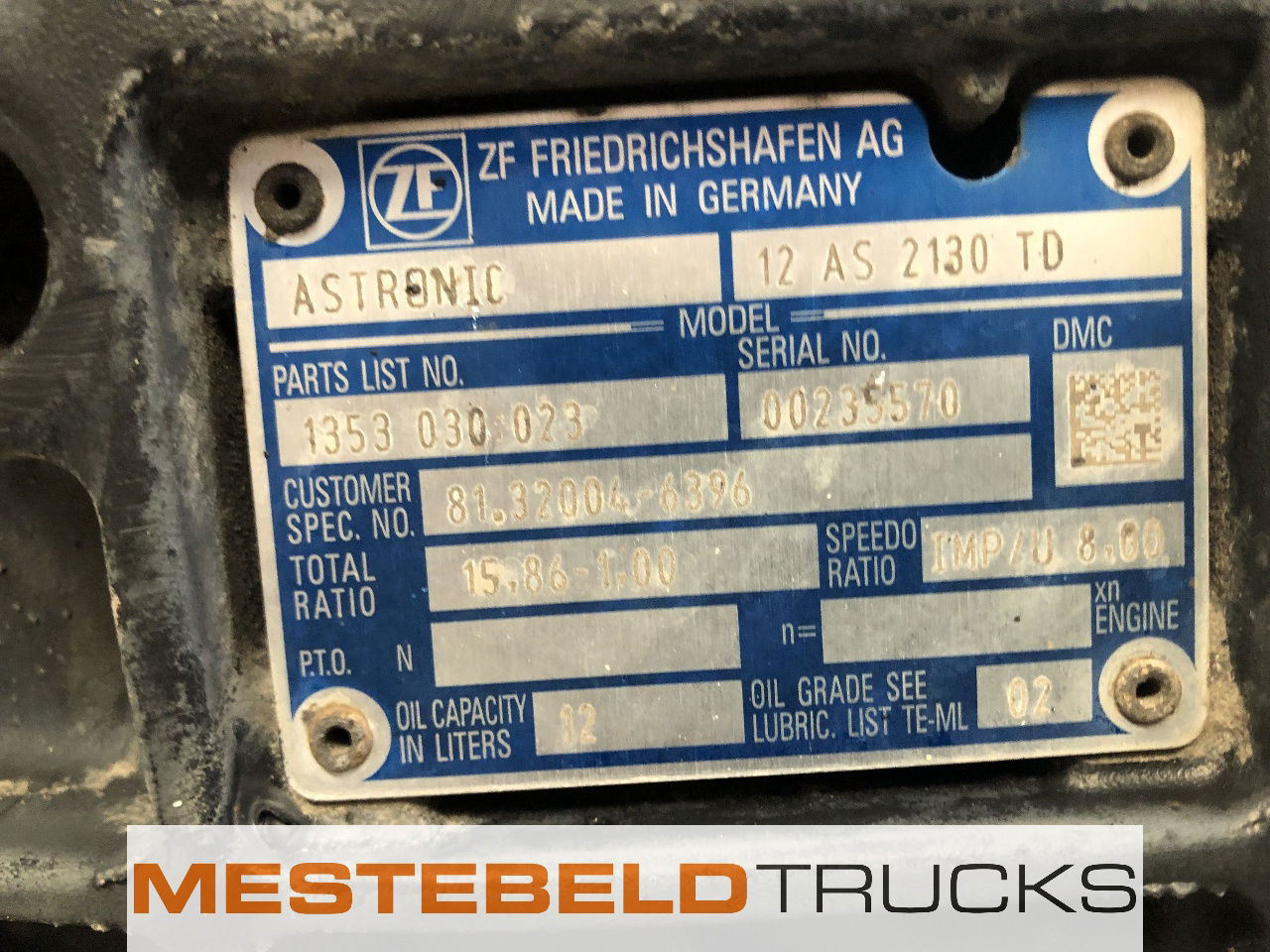 MAN Versnellingsbak 12 AS 2130 TD - Getriebe und Teile für LKW: das Bild 5 MAN Versnellingsbak 12 AS 2130 TD - Getriebe und Teile für LKW: das Bild 5