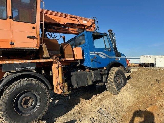 Unimog U 1450 4x4, Zug & Bergwinde, Kran, Greifer, AH - Baumaschine: das Bild 2 Unimog U 1450 4x4, Zug & Bergwinde, Kran, Greifer, AH - Baumaschine: das Bild 2
