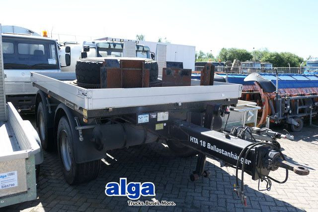 Hüffermann HTA 18.00, Tandem, Ballastanhänger, Luftfederung - Pritschenanhänger/ Plattformanhänger: das Bild 1 Hüffermann HTA 18.00, Tandem, Ballastanhänger, Luftfederung - Pritschenanhänger/ Plattformanhänger: das Bild 1
