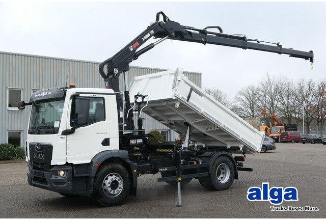 MAN 18.320 TGM BB, Kran Hiab X-Hiduo 138, Funk, AHK - Kipper: das Bild 1 MAN 18.320 TGM BB, Kran Hiab X-Hiduo 138, Funk, AHK - Kipper: das Bild 1