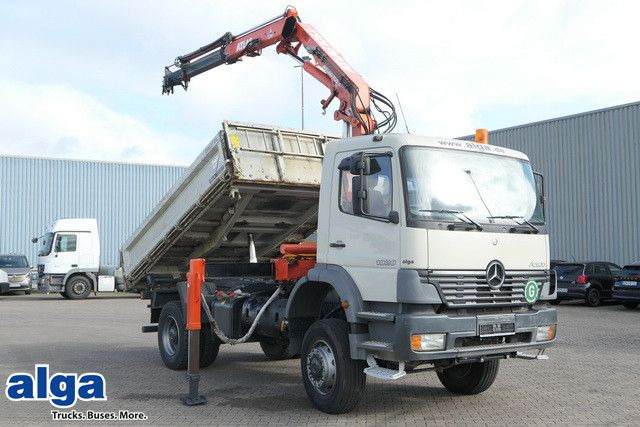 Mercedes-Benz 1828 Atego 4x4, Atlas AK 105.1, Funk, Hydr., AHK - Kipper, Autokran: das Bild 1 Mercedes-Benz 1828 Atego 4x4, Atlas AK 105.1, Funk, Hydr., AHK - Kipper, Autokran: das Bild 1