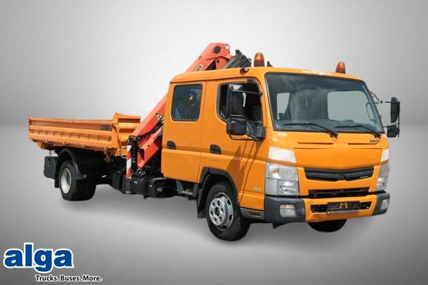 Mitsubishi Fuso Canter 7C18D, Palfinger PK 7001-KA, DOKA - Kipper, Autokran: das Bild 1 Mitsubishi Fuso Canter 7C18D, Palfinger PK 7001-KA, DOKA - Kipper, Autokran: das Bild 1