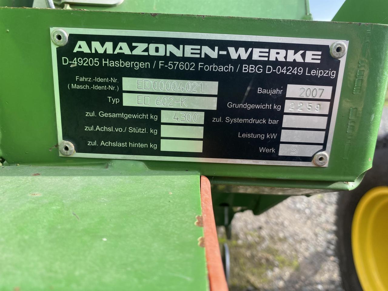 Amazone ED 602-K - Einzelkornsämaschine: das Bild 3 Amazone ED 602-K - Einzelkornsämaschine: das Bild 3