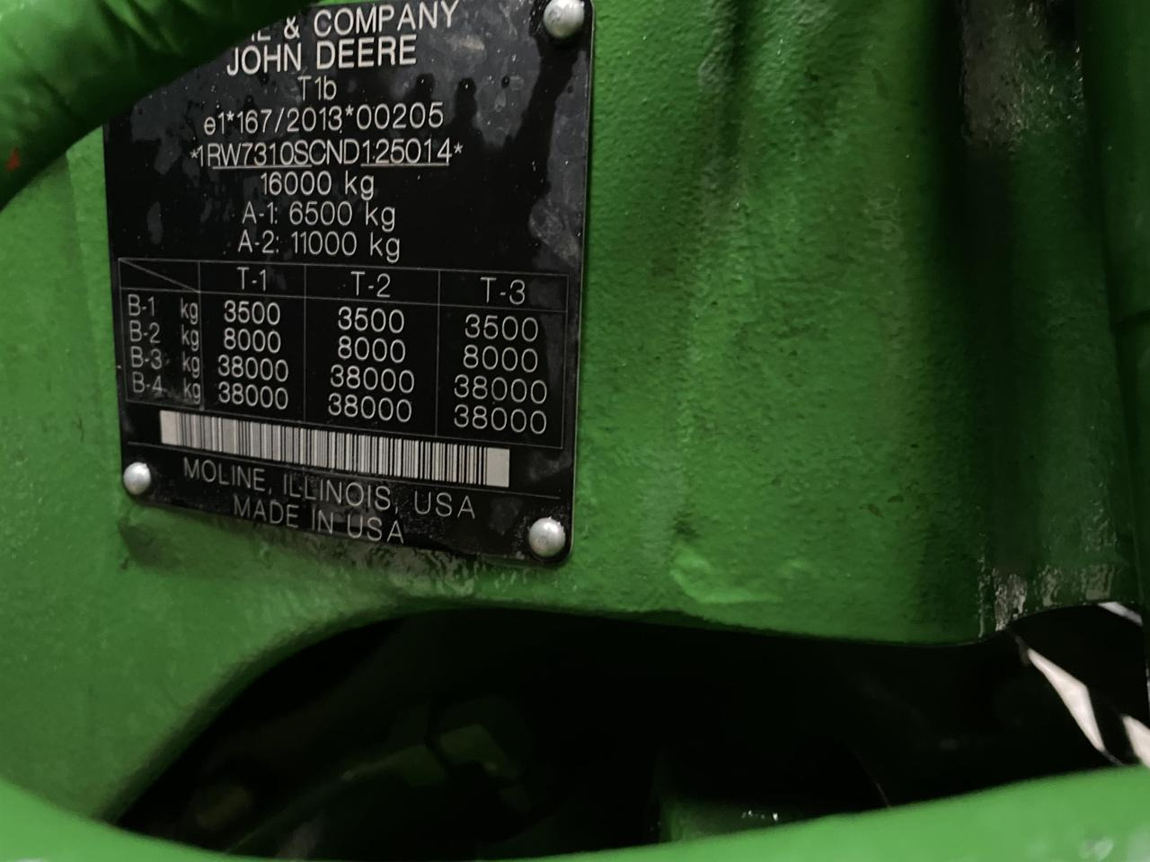 Traktor John Deere 7R 310: das Bild 8