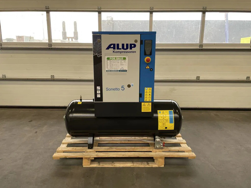 Alup Sonetto 5 - 200 Elektrische Schroefcompressor 4 kW 470 L/Min 10 Bar op ketel - Luftkompressor: das Bild 1 Alup Sonetto 5 - 200 Elektrische Schroefcompressor 4 kW 470 L/Min 10 Bar op ketel - Luftkompressor: das Bild 1