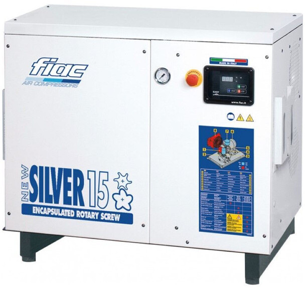 Fiac NewSilver 15 1430 L / min 11 kW 10 Bar Elektrische Schroefcompressor Nieuw ! - Luftkompressor: das Bild 1 Fiac NewSilver 15 1430 L / min 11 kW 10 Bar Elektrische Schroefcompressor Nieuw ! - Luftkompressor: das Bild 1