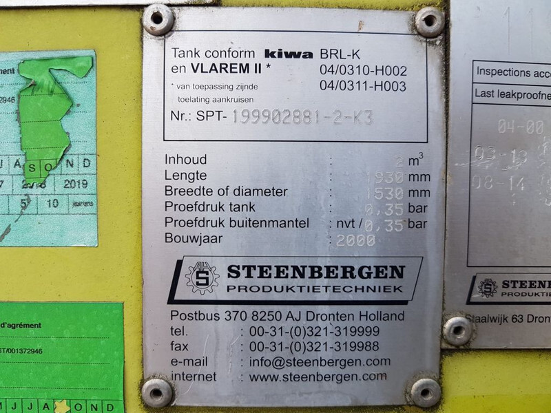 Lagertank Kiwa IBC Steenbergen 2000 liter Kiwa IBC Dieseltank met handpomp: das Bild 9 Lagertank Kiwa IBC Steenbergen 2000 liter Kiwa IBC Dieseltank met handpomp: das Bild 9
