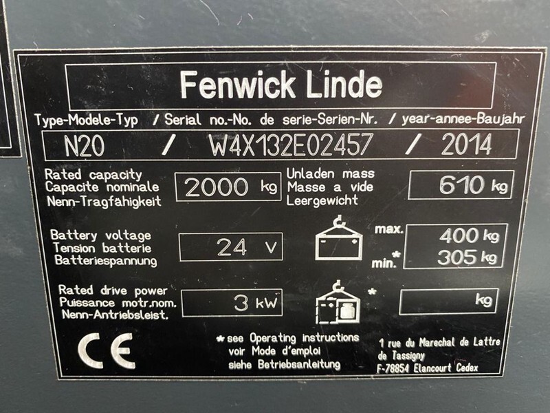 Linde N20 2 ton Elektrische Orderpicker Meerijder Palletwagen - Niederhubwagen: das Bild 3 Linde N20 2 ton Elektrische Orderpicker Meerijder Palletwagen - Niederhubwagen: das Bild 3