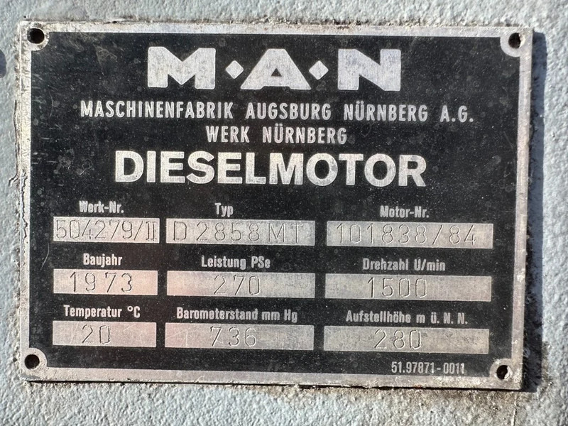 MAN D 2858 MT AvK 250 kVA Noodstroom generatorset ex Emergency - Stromgenerator: das Bild 4 MAN D 2858 MT AvK 250 kVA Noodstroom generatorset ex Emergency - Stromgenerator: das Bild 4