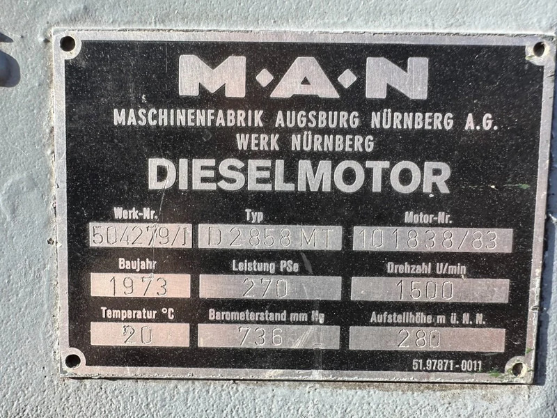 MAN D2858 MT AvK 250 kVA Noodstroom generatorset ex Emergency - Stromgenerator: das Bild 4 MAN D2858 MT AvK 250 kVA Noodstroom generatorset ex Emergency - Stromgenerator: das Bild 4