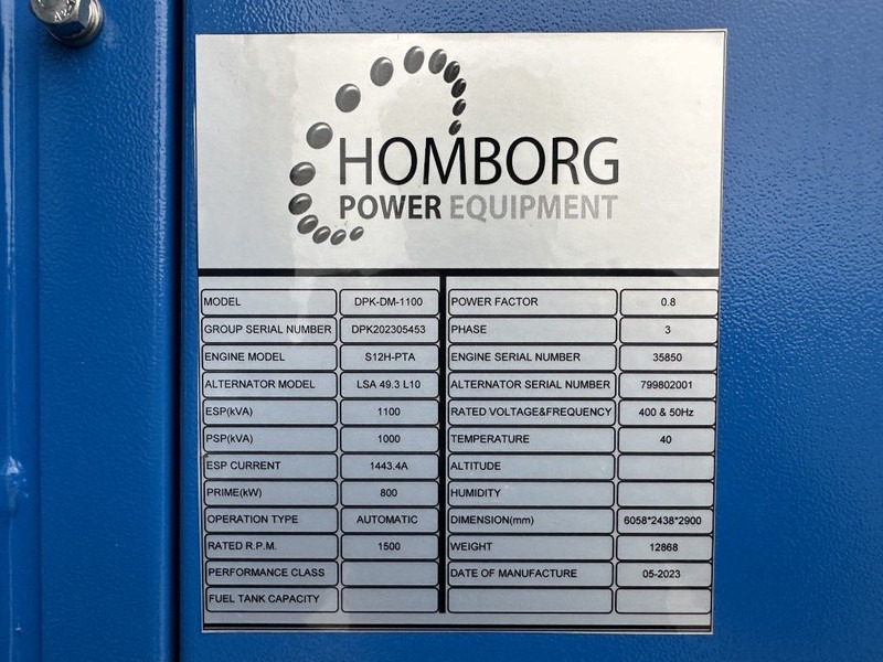 Mitsubishi S12H-PTA Leroy Somer 1100 kVA Supersilent generatorset in 20 ft container New ! - Stromgenerator: das Bild 4 Mitsubishi S12H-PTA Leroy Somer 1100 kVA Supersilent generatorset in 20 ft container New ! - Stromgenerator: das Bild 4