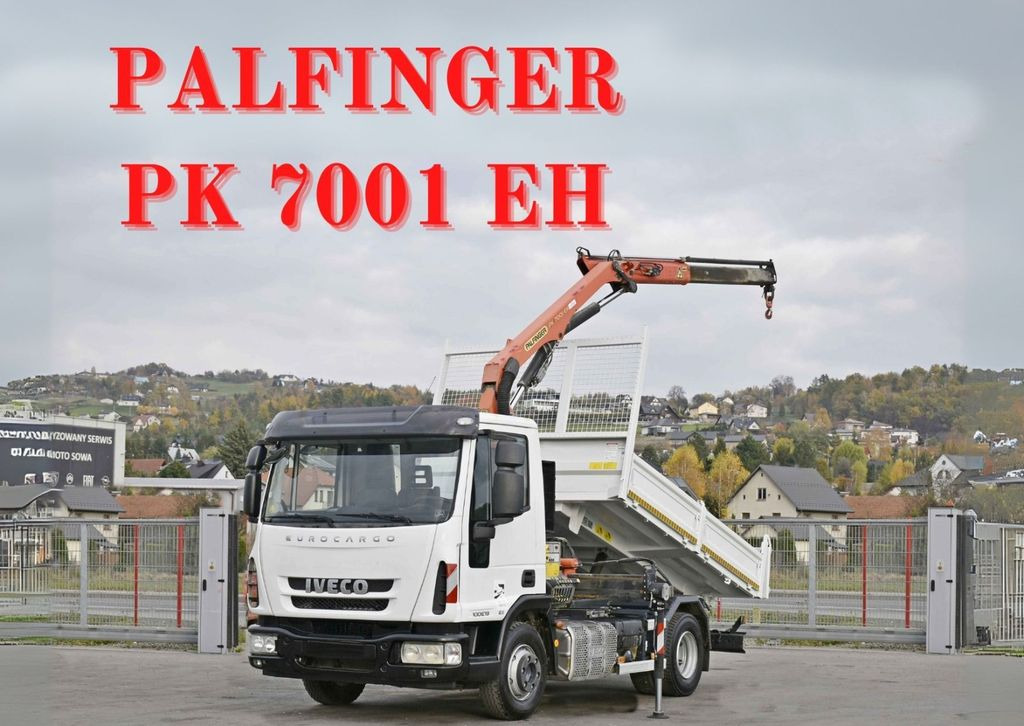 Iveco EUROCARGO 100E19 +PK 7001 H + FUNK * TOPZUSTAND - Autokran, Kipper: das Bild 1 Iveco EUROCARGO 100E19 +PK 7001 H + FUNK * TOPZUSTAND - Autokran, Kipper: das Bild 1