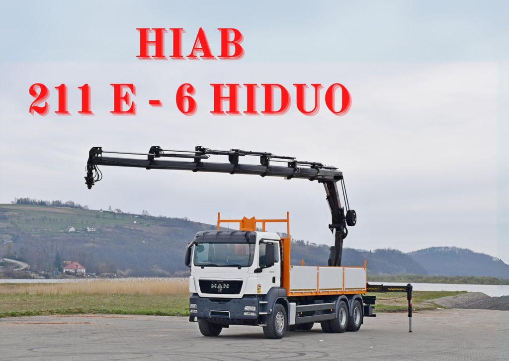 MAN TGS 26.360* HIAB 211 E-6 HIDUO / FUNK * 6x4 - Autokran, Pritsche LKW: das Bild 1 MAN TGS 26.360* HIAB 211 E-6 HIDUO / FUNK * 6x4 - Autokran, Pritsche LKW: das Bild 1