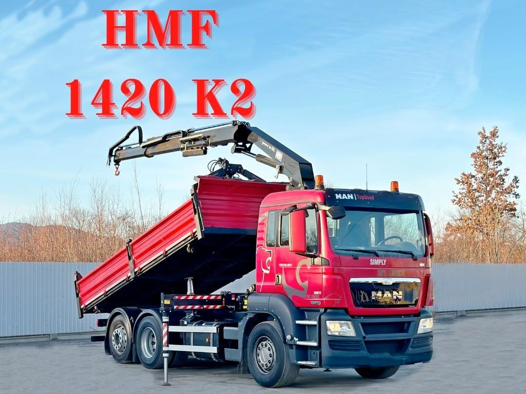 MAN TGS 26.360 Kipper 5,15m*HMF 1420 K2 + FUNK/6x2 - Autokran: das Bild 1 MAN TGS 26.360 Kipper 5,15m*HMF 1420 K2 + FUNK/6x2 - Autokran: das Bild 1
