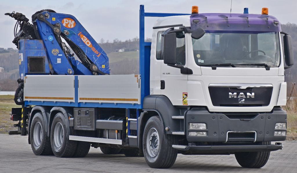 MAN TGS 26.360*PRITSCHE 6,60m * PM 30 SP / FUNK *6x4 MAN TGS 26.360*PRITSCHE 6,60m * PM 30 SP / FUNK *6x4 - Autokran: das Bild 3 MAN TGS 26.360*PRITSCHE 6,60m * PM 30 SP / FUNK *6x4 MAN TGS 26.360*PRITSCHE 6,60m * PM 30 SP / FUNK *6x4 - Autokran: das Bild 3