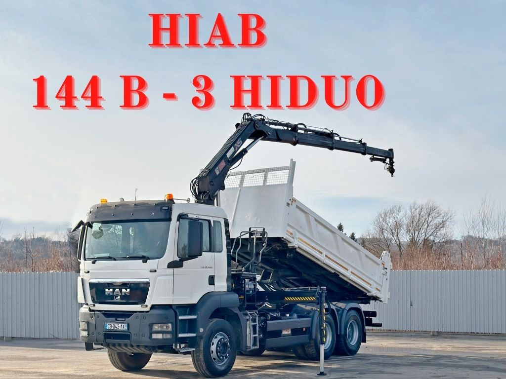 MAN TGS 26.400 * HIAB 144 B - 3 HIDUO + FUNK * 6x4 - Kipper, Autokran: das Bild 1 MAN TGS 26.400 * HIAB 144 B - 3 HIDUO + FUNK * 6x4 - Kipper, Autokran: das Bild 1