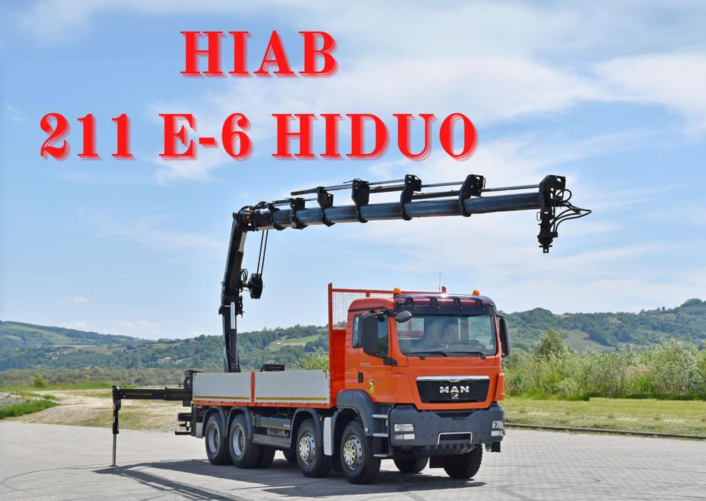 MAN TGS 35.440 * HIAB 211 E-6 HIDUO +FUNK / 8x4 MAN TGS 35.440 * HIAB 211 E-6 HIDUO +FUNK / 8x4 - Autokran, Pritsche LKW: das Bild 1 MAN TGS 35.440 * HIAB 211 E-6 HIDUO +FUNK / 8x4 MAN TGS 35.440 * HIAB 211 E-6 HIDUO +FUNK / 8x4 - Autokran, Pritsche LKW: das Bild 1