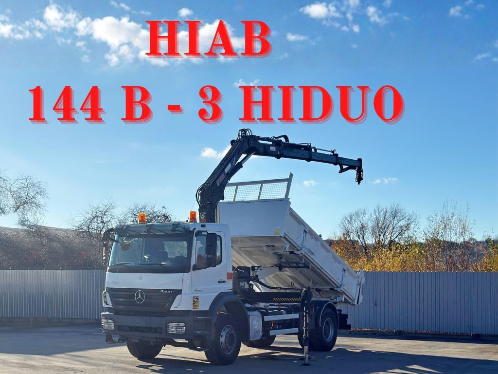 Mercedes-Benz AXOR 1833 * HIAB 144 B - 3 HIDUO + FUNK * TOP - Autokran: das Bild 1 Mercedes-Benz AXOR 1833 * HIAB 144 B - 3 HIDUO + FUNK * TOP - Autokran: das Bild 1