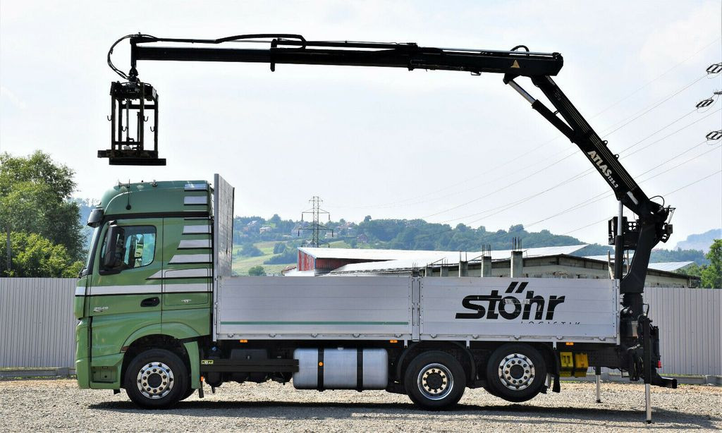 Mercedes-Benz Actros 2545 Pritsche 6,60m + ATLAS 125.2 - Autokran, Pritsche LKW: das Bild 5 Mercedes-Benz Actros 2545 Pritsche 6,60m + ATLAS 125.2 - Autokran, Pritsche LKW: das Bild 5