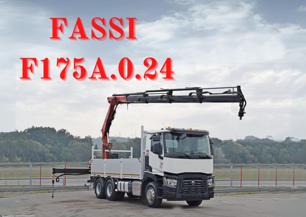 Renault C 380*PRITSCHE 5,45m*FASSI F175A.0.22+ FUNK/6x4 - Autokran, Pritsche LKW: das Bild 1 Renault C 380*PRITSCHE 5,45m*FASSI F175A.0.22+ FUNK/6x4 - Autokran, Pritsche LKW: das Bild 1